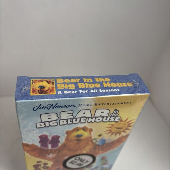 Bear in the Big Blue House A Bear For All Seasons Disney Jim Henson VHS RareNEW - Picture 2 of 6